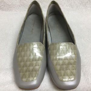 Antonio Melani Empire grey embellished Leather Loafers